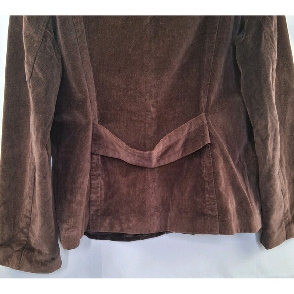 Vintage Esprit  Women's Velvet Brown Double Breasted Blazer Fully Lined Size L - Picture 8 of 12